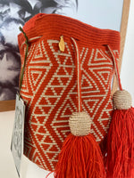 Load image into Gallery viewer, Are Wayuu Mochila - Orange/Gold