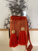 Load image into Gallery viewer, Are Wayuu Mochila - Orange/Gold