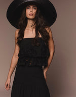 Load image into Gallery viewer, Crop Top Lunel Blouse - Black