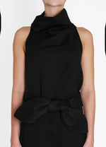 Load image into Gallery viewer, Noche de Lirios Black Blouse