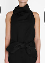 Load image into Gallery viewer, Noche de Lirios Black Blouse