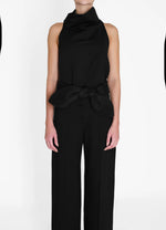 Load image into Gallery viewer, Noche de Lirios Black Blouse