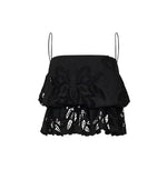 Load image into Gallery viewer, Crop Top Lunel Blouse - Black