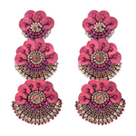 Load image into Gallery viewer, Earrings Dalia Fuxia