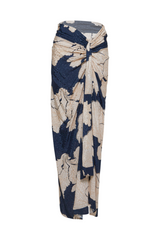 Load image into Gallery viewer, Malecon Skirt Navy/Natural