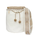Load image into Gallery viewer, Iconic M Bag Wayuu Mochila - Off White