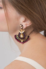 Load image into Gallery viewer, Earrings Cattleya Vino