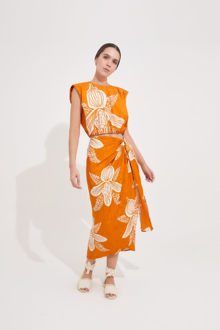 New Samoa Orange Skirt