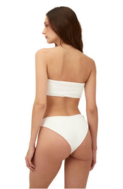 Textured Wave White Bikini