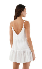 Load image into Gallery viewer, Textured White Kanesu Dress
