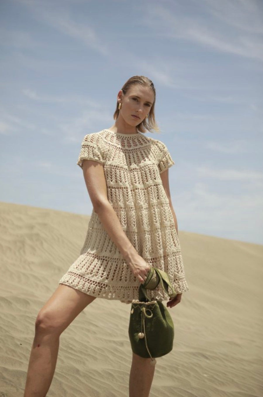 Iconic M Bag Wayuu Mochila - Olive