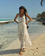 Load image into Gallery viewer, White Lovey Dovey Maxi Dress
