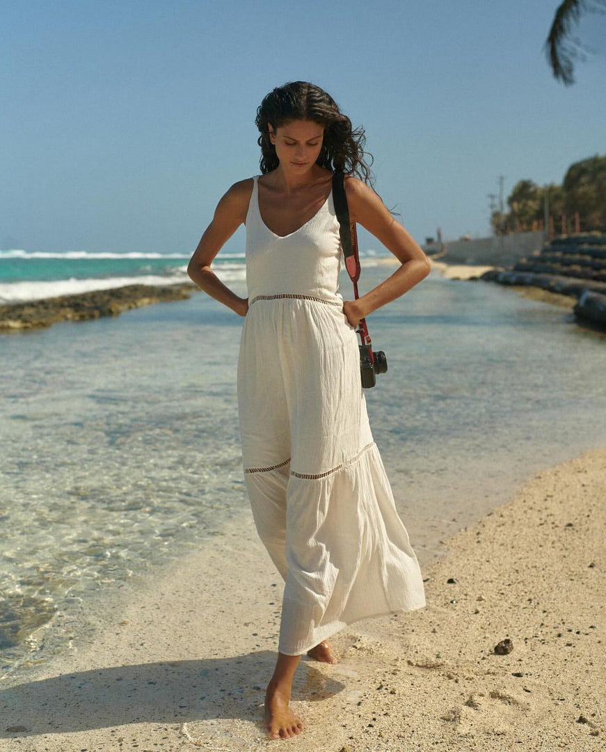 White Lovey Dovey Maxi Dress