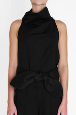 Load image into Gallery viewer, Noche de Lirios Black Blouse