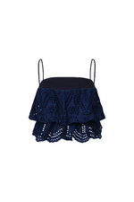 Load image into Gallery viewer, Crop Top Lunel Blouse - Black