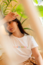 Load image into Gallery viewer, La Vida Bonita Embroidered t-shirt
