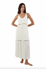 Load image into Gallery viewer, White Lovey Dovey Maxi Dress