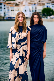 Malecon Skirt Navy/Natural