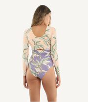 Tropical Periwinkle Amaya One Piece Long Sleeves