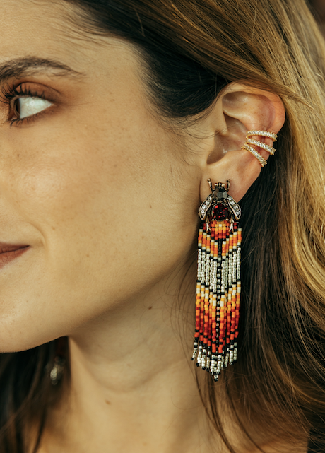 Red Bug Earrings