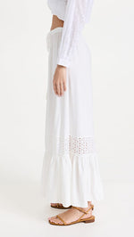 Load image into Gallery viewer, Mixed Eyelet Pants - Ivory
