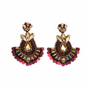 Earrings Cattleya Vino