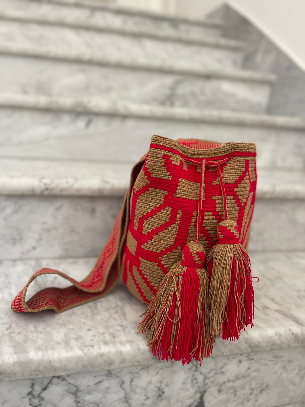 Wayuu Mochila - Red/Brown